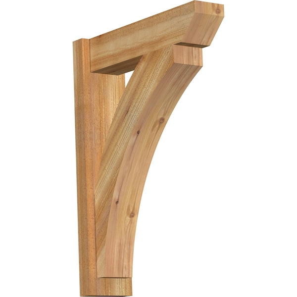 Ekena Millwork Thorton Slat Rough Sawn Outlooker, Western Red Cedar, 6"W x 22"D x 30"H OUT06X22X30THR06RWR - main
